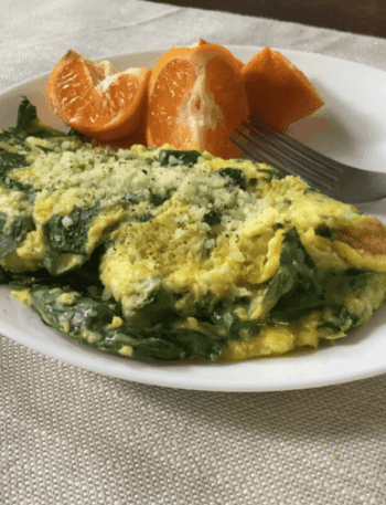 breakfast recipe eggs Baby Spinach Omelet