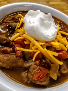 Slow-Cooked Stew Meat Chili