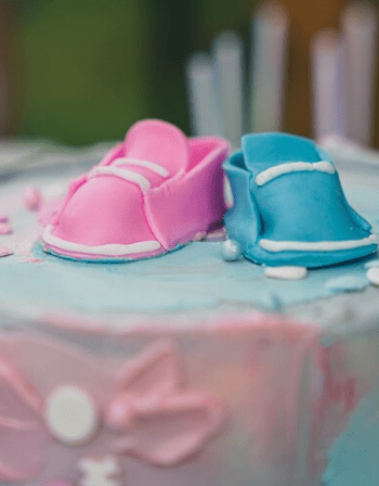 gender reveal cake​