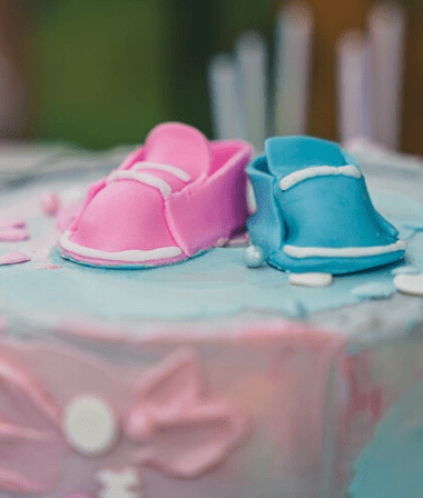 gender reveal cake​